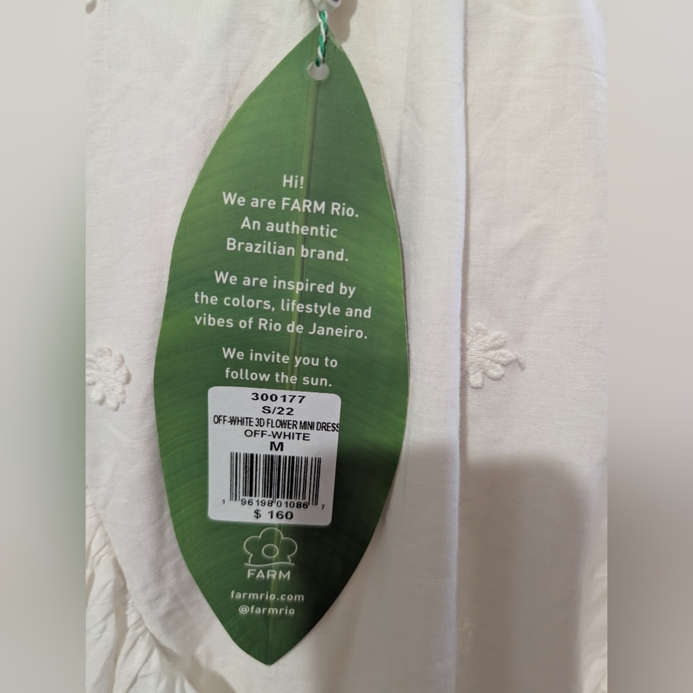 FARM Rio NEW Cream Embroidered Dress - Picture 4 of 8